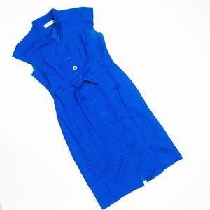 Calvin Klein Royal Blue Shirt Dress